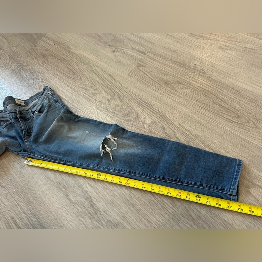 HUDSON Distressed Blue Ripped Skinny Jeans. Size 26W/28L - Picture 10 of 11